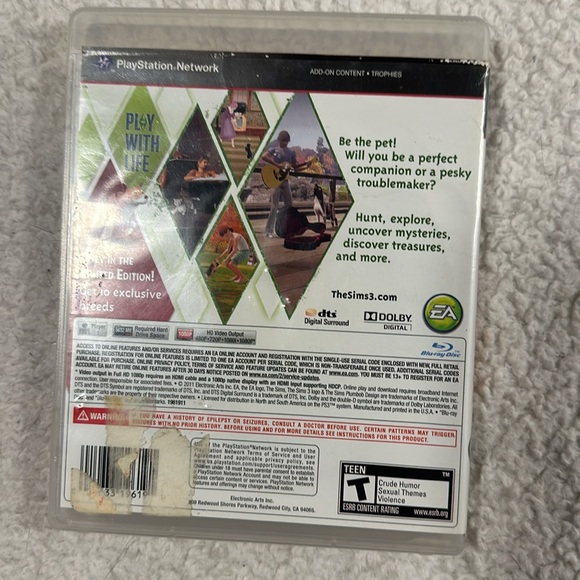 PS3 Video games. The Sims 3 Pets, the Sims 3 and Uncharted 3 Drakes Deception - Picture 10 of 12